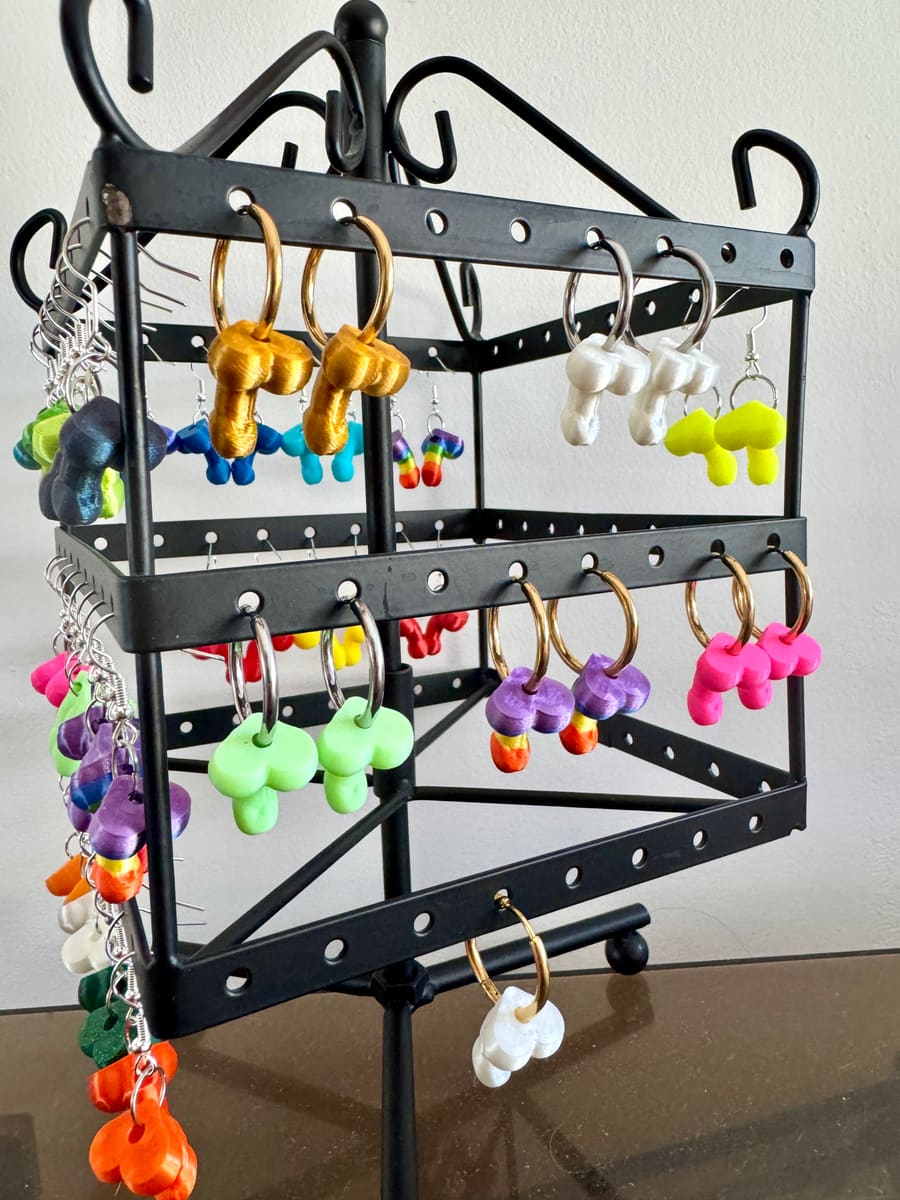 Novelty charm hoop earrings in gold and silver hoops